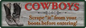 Metal Cowboys Sign - Aces & Eights Western Wear, Inc. 