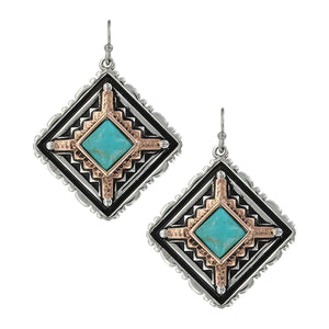 Montana Silversmith Southwestern Paces Turquoise Earrings