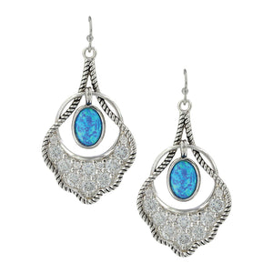 Montana Silversmith Scalloped Fan Opal Earrings