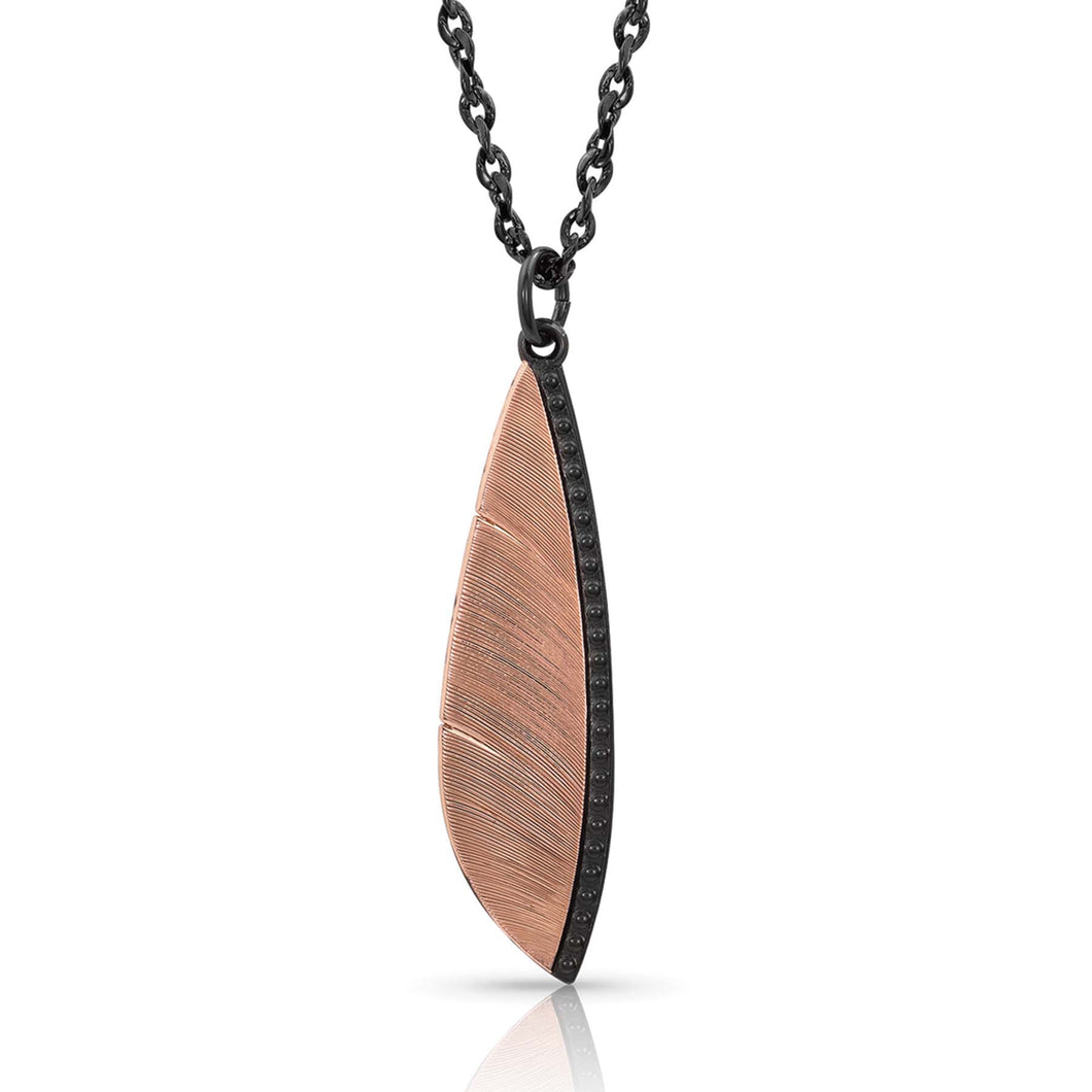 montana silversmiths feather necklace