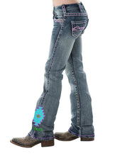 Load image into Gallery viewer, Cowgirl Tuff Girls Aztec Jeans