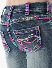 Load image into Gallery viewer, Cowgirl Tuff Girls Aztec Jeans