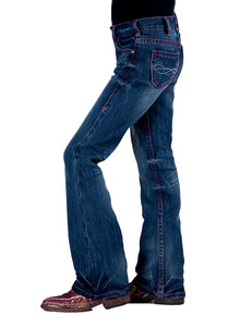 Cowgirl Tuff Girls Ride Fast Jeans