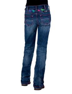 Cowgirl Tuff Girls Ride Fast Jeans