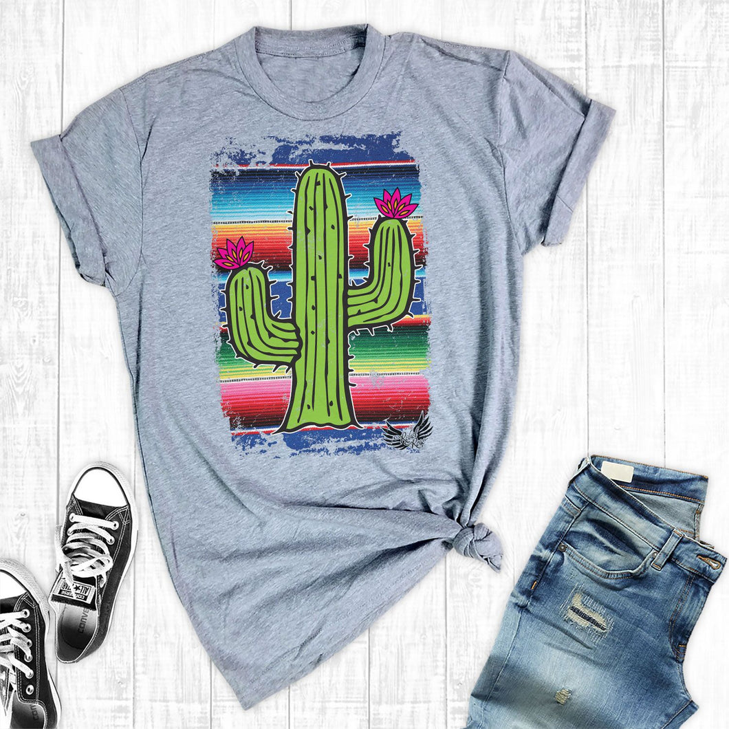 Serape Cactus Graphic Tee