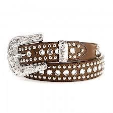 3D Belt Company Brown Rhinestone Belt - Aces & Eights Western Wear, Inc. 