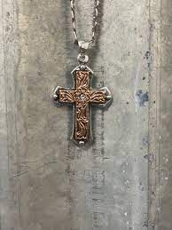 Silver Strike Men’s Cross Necklace