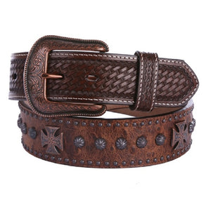 3D Belt Company Studded Men's Western Fashion Belt - Aces & Eights Western Wear, Inc. 