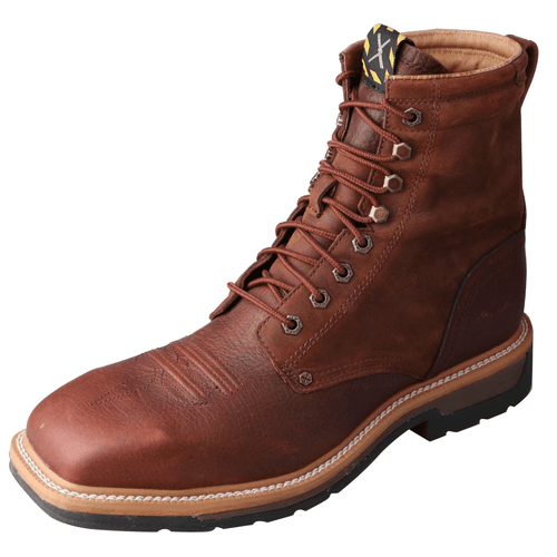 Twisted X Mens Lite Cowboy Lacer Steel Toe Boots MLCSLW1