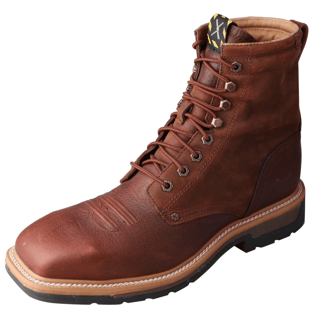 Twisted X Mens Lite Cowboy Lacer Steel Toe Boots MLCSLW1