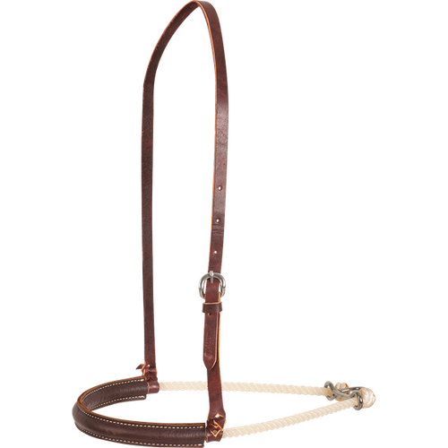 Martin Saddlery Single Rope Noseband With Leather Cover