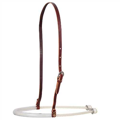 Martin Saddlery Single Rope Noseband With Clear Rubber Tube