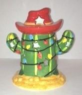 Christmas Cowboy Cactus Tealight Holder - Aces & Eights Western Wear, Inc. 