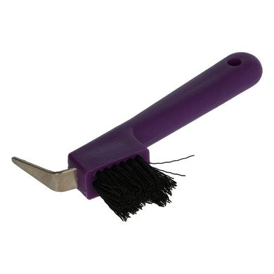 Purple Hoof Pick Brush