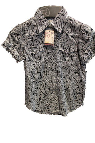 Roper Girl's Short Sleeve Western Shirt