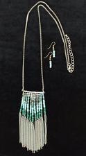 M&F Western Womens Jewelry Necklace Earrings Beaded Turquoise - Aces & Eights Western Wear, Inc. 