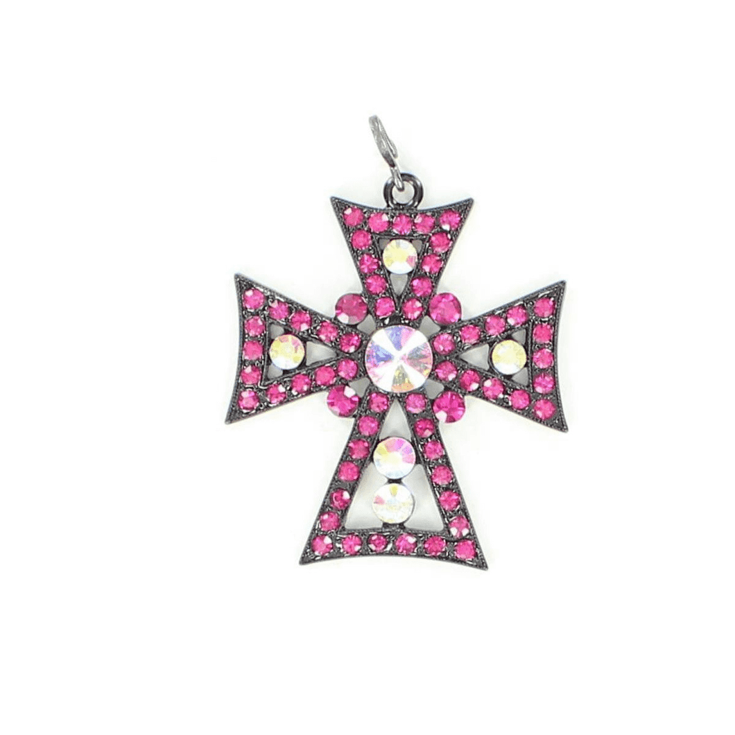 Western Charms Cross Clip On Pendant