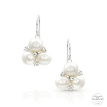 Load image into Gallery viewer, Sterling Lane Trinity of Beauty, Wisdom and Loyalty Dangle Earrings