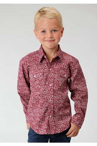 Roper Vintage Tapestry Boys Amarillo Collection Western Shirt