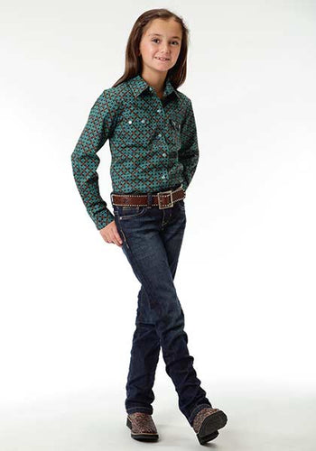 Roper Girls L/S Foulard Western Shirt