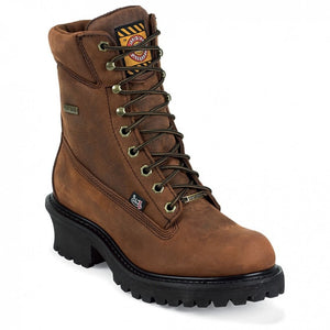 Justin Round Toe Lace Up Work Boots WK615